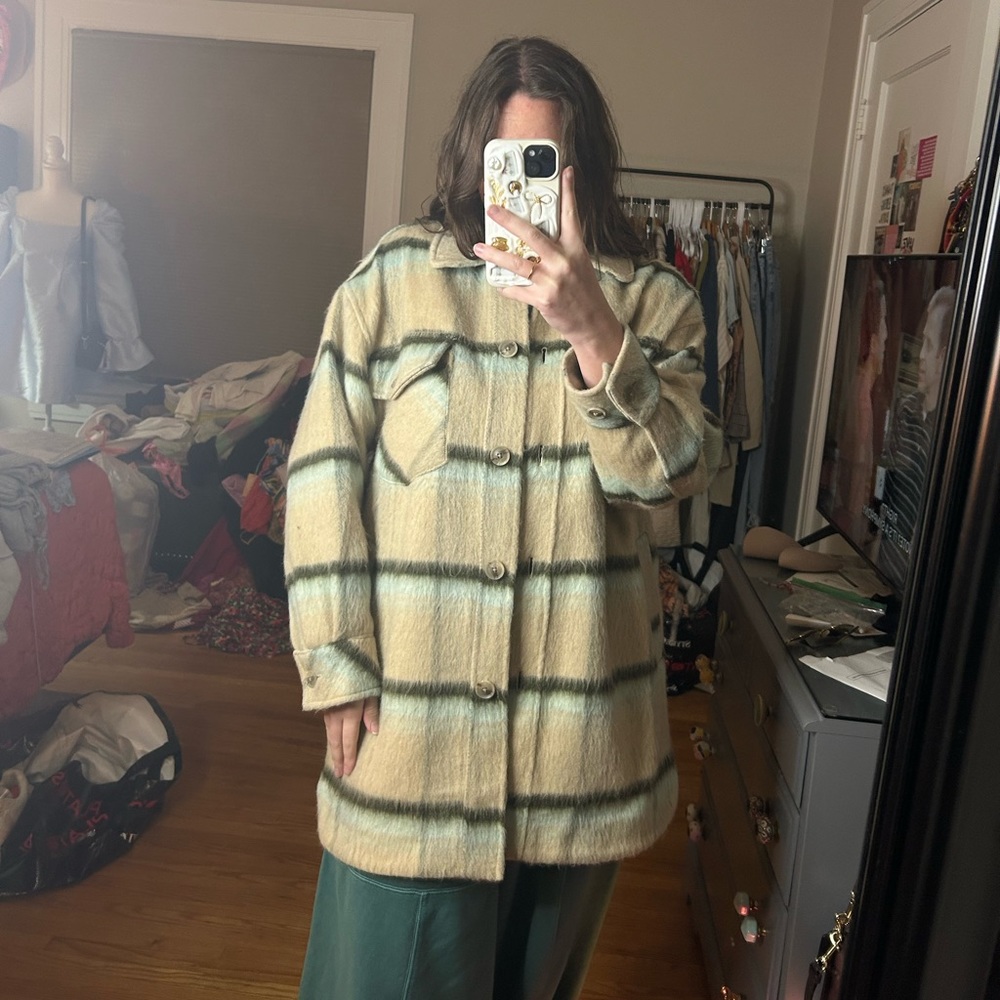 Free people x we the free Vienna brushed shacket jacket - Picture 12 of 13